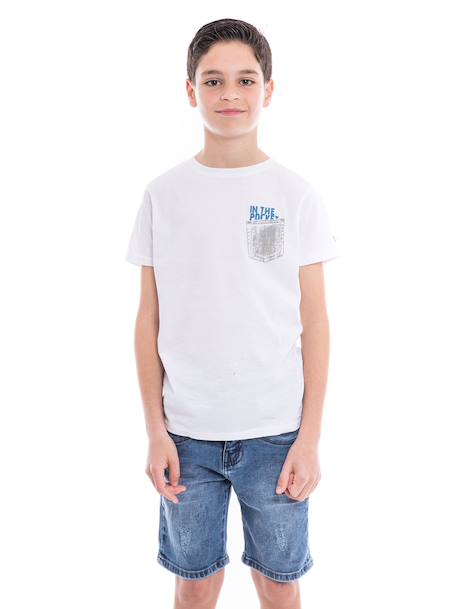 T-shirt pur coton organique nampty garçon Black+Blue+Grey+White 13 - vertbaudet enfant 