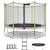 Trampoline ø 360?cm + filet + échelle + bâche + kit d'ancrage - jumpi 360 Beige 1 - vertbaudet enfant 
