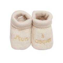 Chausson bébé avec broderie  - vertbaudet enfant
