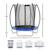 Trampoline rond ø 180cm avec filet de sécurité intérieur - fpr 180 Blue 3 - vertbaudet enfant 