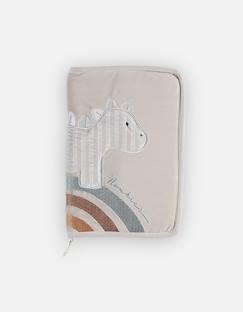 Puériculture-Sac à langer-Protège carnet de santé dino en veloudoux