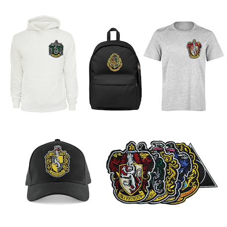 Set de 6 écussons deluxe maisons poudlard - harry potter Multi-coloured 2 - vertbaudet enfant 