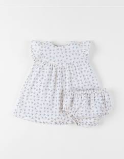 Bébé-Robe, jupe-Robe avec bloomer voile de coton