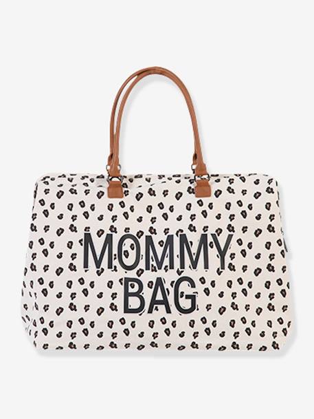 Sac à langer Mommy bag large canvas Blanc cassé léopard 3 - vertbaudet enfant 