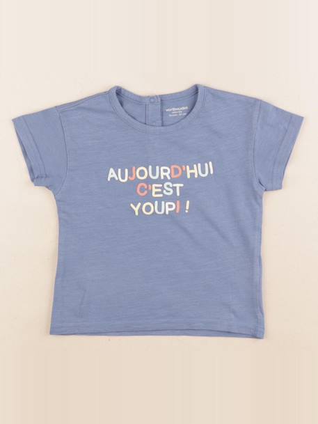 Tee-shirt - 18 mois Bleu 1 - vertbaudet enfant 