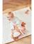Peluche d'activités popsie en veloudoux® et mousseline de coton Rose, écru, ocre 2 - vertbaudet enfant 