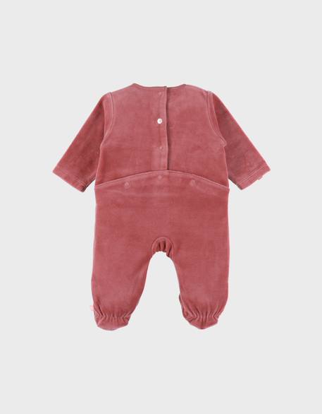 Pyjama bébé en velours brodé escargot Red 5 - vertbaudet enfant 