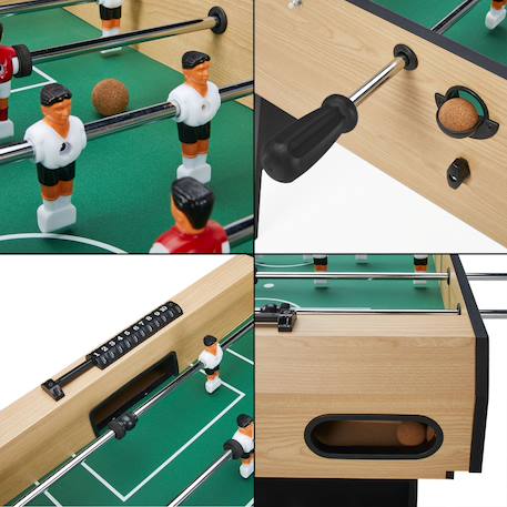 Table multi jeux pliable baby foot - billard - ping pong - hockey Brown 3 - vertbaudet enfant 