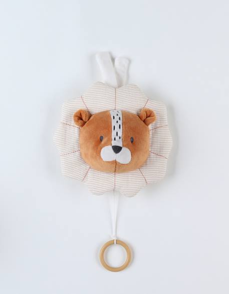 Peluche musicale babou en veloudoux Marron, beige 4 - vertbaudet enfant 