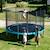 Trampoline de jardin ø 360cm + filet de sécurité + échelle - punchi 360 bleu Blue 1 - vertbaudet enfant 