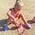 Pichet de plage crocodile en silicone Dusty rose 2 - vertbaudet enfant 