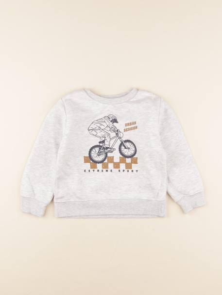 Sweat - 4 ans Gris 1 - vertbaudet enfant 
