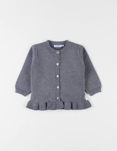 Cardigan en tricot Grey 1 - vertbaudet enfant 