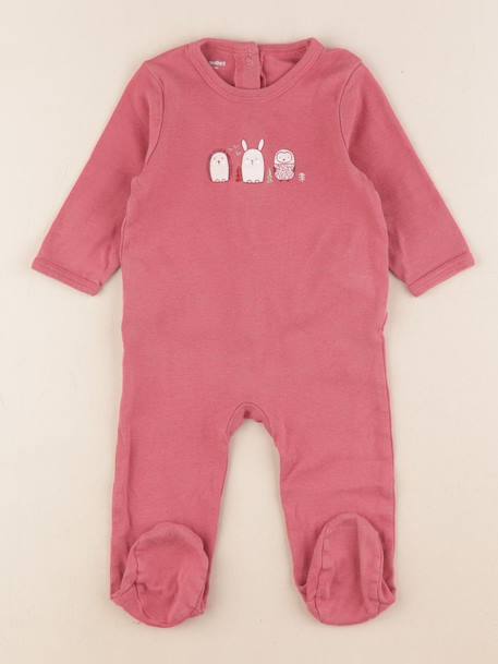 Pyjama coton - 6 mois Rose 1 - vertbaudet enfant 
