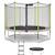 Trampoline jardin ø 430?cm + filet + échelle + bâche - jumpi 430 - taupe/vert Beige 1 - vertbaudet enfant 