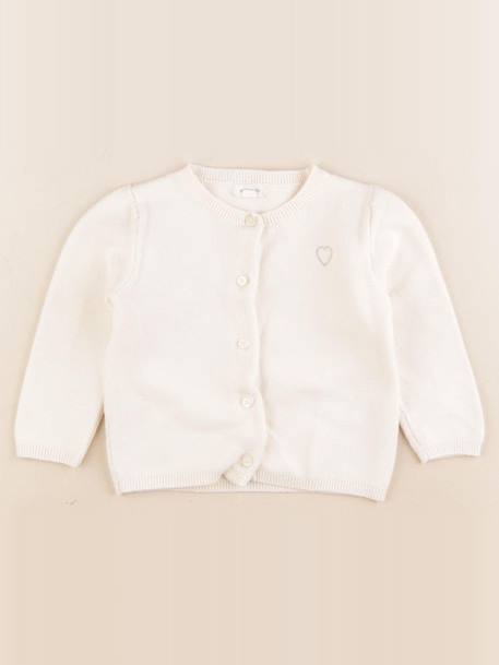 Gilet - 12 mois Blanc 1 - vertbaudet enfant 