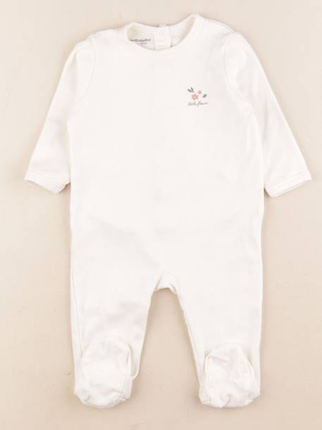 Pyjama coton - 6 mois Beige 1 - vertbaudet enfant 