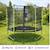 Trampoline jardin ø 300?cm + filet de sécurité - jumpi 300 - noir/vert Green 2 - vertbaudet enfant 