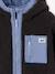 Blouson réversible à capuche garçon bleu grisé+vert sapin 7 - vertbaudet enfant 