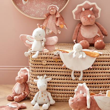 Peluche small louli en veloudoux® Rose, écru 6 - vertbaudet enfant 