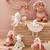Peluche small louli en veloudoux® Rose, écru 6 - vertbaudet enfant 