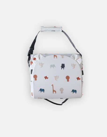 Réhausseur de chaise imperméable Beige, blanc+Blanc imprimé+Bleu, blanc+Marron+Rose 12 - vertbaudet enfant 