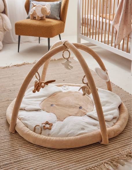 Tapis d'éveil - bali Ecru, blanc, marron 1 - vertbaudet enfant 