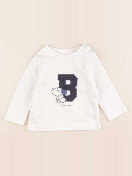 Tee-shirt - 3 mois Blanc 1 - vertbaudet enfant 