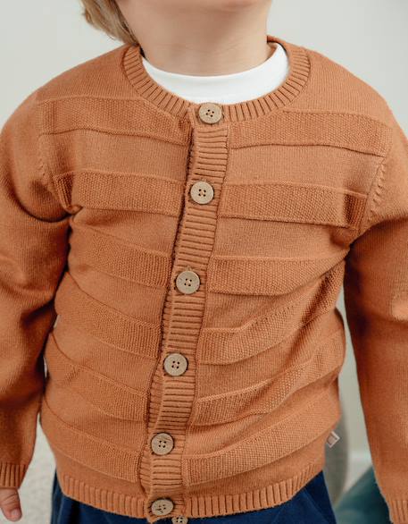 Cardigan en tricot Brown 2 - vertbaudet enfant 