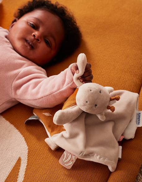 Doudou tiga en veloudoux Beige, orange 2 - vertbaudet enfant 