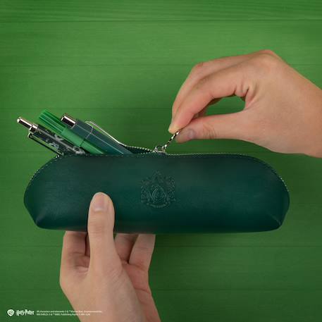 Trousse en similicuir serpentard - harry potter Green 2 - vertbaudet enfant 