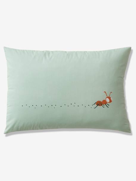 Parure housse de couette enfant et taie d'oreiller CLASSE VERTE vert 3 - vertbaudet enfant 