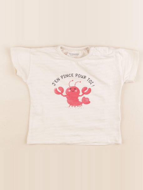 Tee-shirt - 9 mois Beige 1 - vertbaudet enfant 