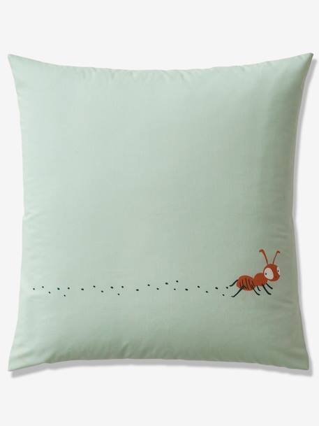 Parure housse de couette enfant et taie d'oreiller CLASSE VERTE vert 2 - vertbaudet enfant 