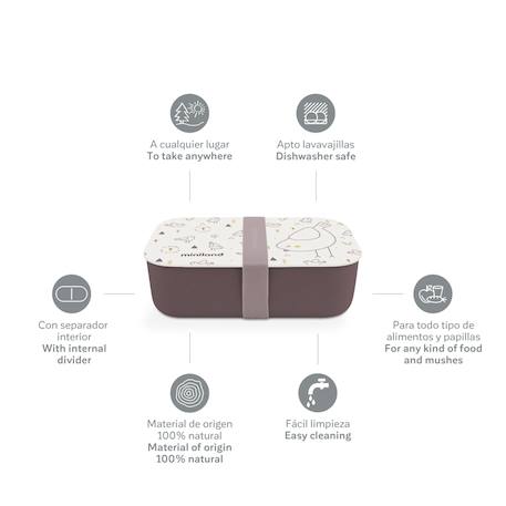 Boîte à lunch enfant en matériau bio naturlunch ch Purple 2 - vertbaudet enfant 