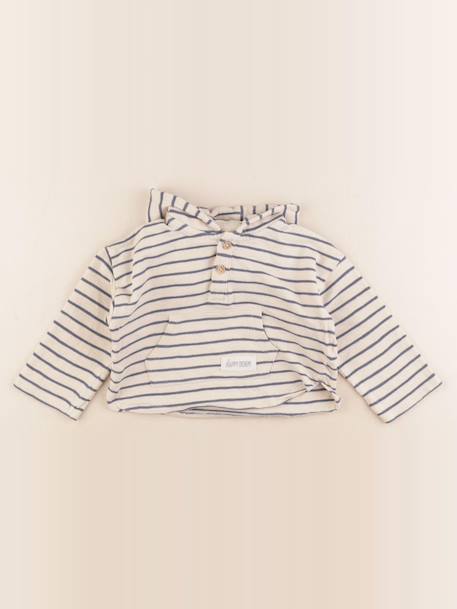 Sweat - 18 mois Beige, bleu 1 - vertbaudet enfant 