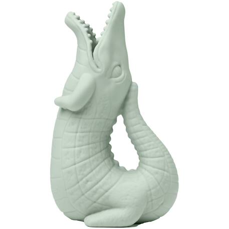 Pichet de plage crocodile en silicone Sage green 1 - vertbaudet enfant 