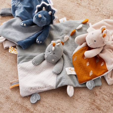 Doudou tiga en veloudoux Beige, orange 3 - vertbaudet enfant 