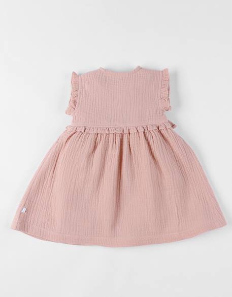 Robe portefeuille en mousseline de coton Pink 4 - vertbaudet enfant 
