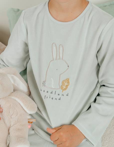 Pyjama en velours lapin Green 3 - vertbaudet enfant 