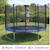 Trampoline rond bleu ø 250cm avec filet, échelle ,bâche et kit ancrage Blue 3 - vertbaudet enfant 