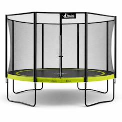 -Trampoline de jardin ø 360cm + filet de sécurité - punchi 360 vert