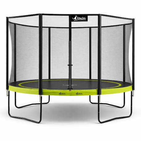 Trampoline de jardin ø 360cm + filet de sécurité - punchi 360 vert Green 1 - vertbaudet enfant 