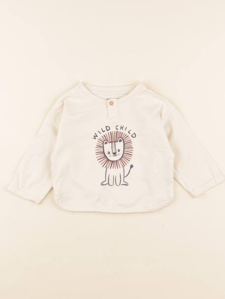 Tee-shirt - 9 mois Beige 1 - vertbaudet enfant 
