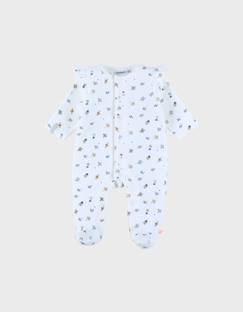 -Pyjama bébé en velours imprimé oiseau