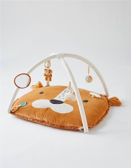 Tapis d'éveil babou en veloudoux Orange, blanc 1 - vertbaudet enfant 