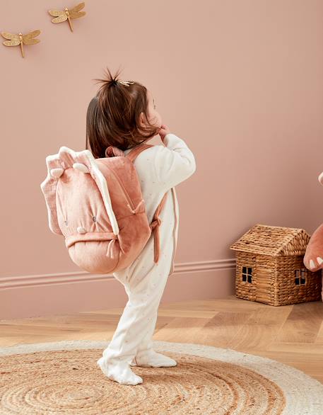 Sac à dos popsie en veloudoux® Rose, écru 4 - vertbaudet enfant 
