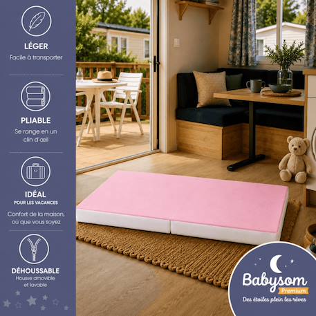 Matelas bébé pliant 60x1 Gris 2 - vertbaudet enfant 