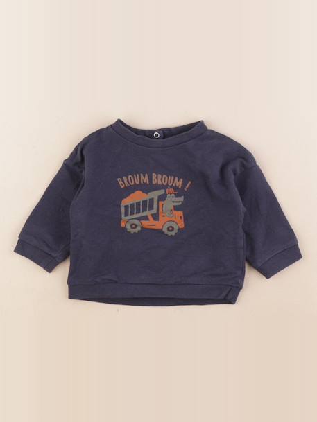 Sweat - 6 mois Bleu 1 - vertbaudet enfant 