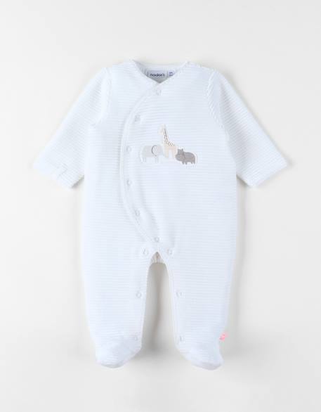 Pyjama bébé velours côtelé White 1 - vertbaudet enfant 